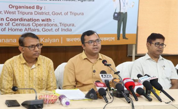 West Tripura DM Dr. Vishal Kumar briefs media on upcoming Census.